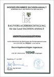 Bauvorlageberechtigung für Sachsen-Anhalt