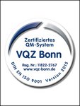 Zertifizierung nach „DIN EN ISO 9001"