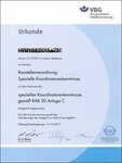 Zertifikat Spezielle Koordinatorenkenntnisse