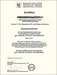 Zertifikat Arbeitsstellensicherung öffentl. Verkehrsraum
