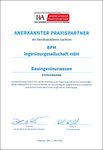 Urkunde Zulassung als Praxispartner