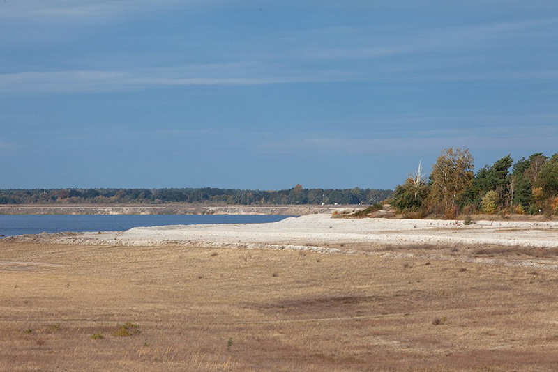 Cottbuser Ostsee während der Flutungsphase